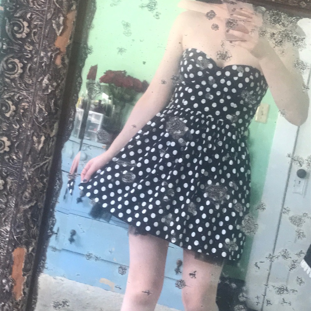 Retro polka dot dress